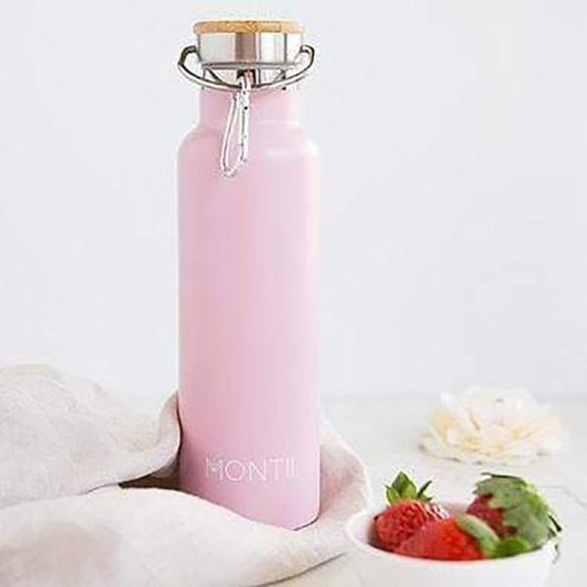 Montii Insulated Water Bottle 600ml - Dusty Pink