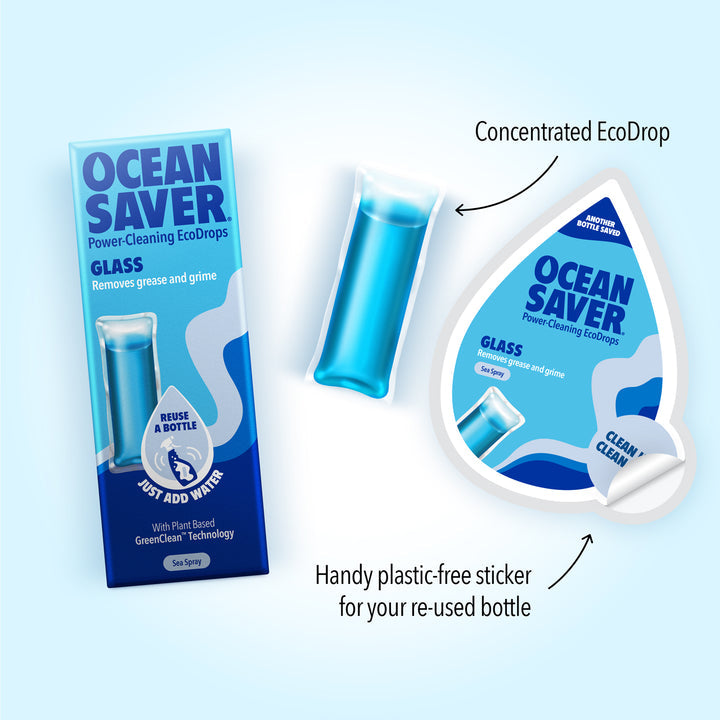 OceanSaver Refill Drops - Glass Cleaner (Sea Spray)