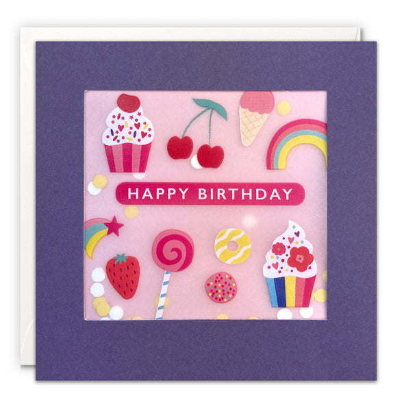Sweet Birthday Paper Shakies Card