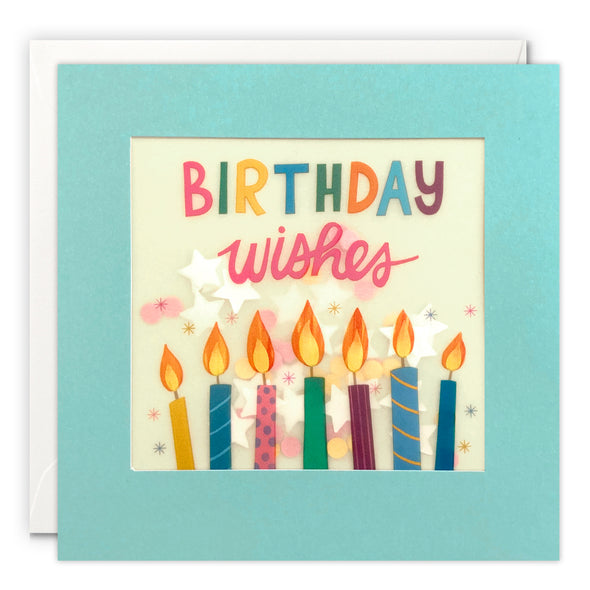 Birthday Candles Paper Shakies Card