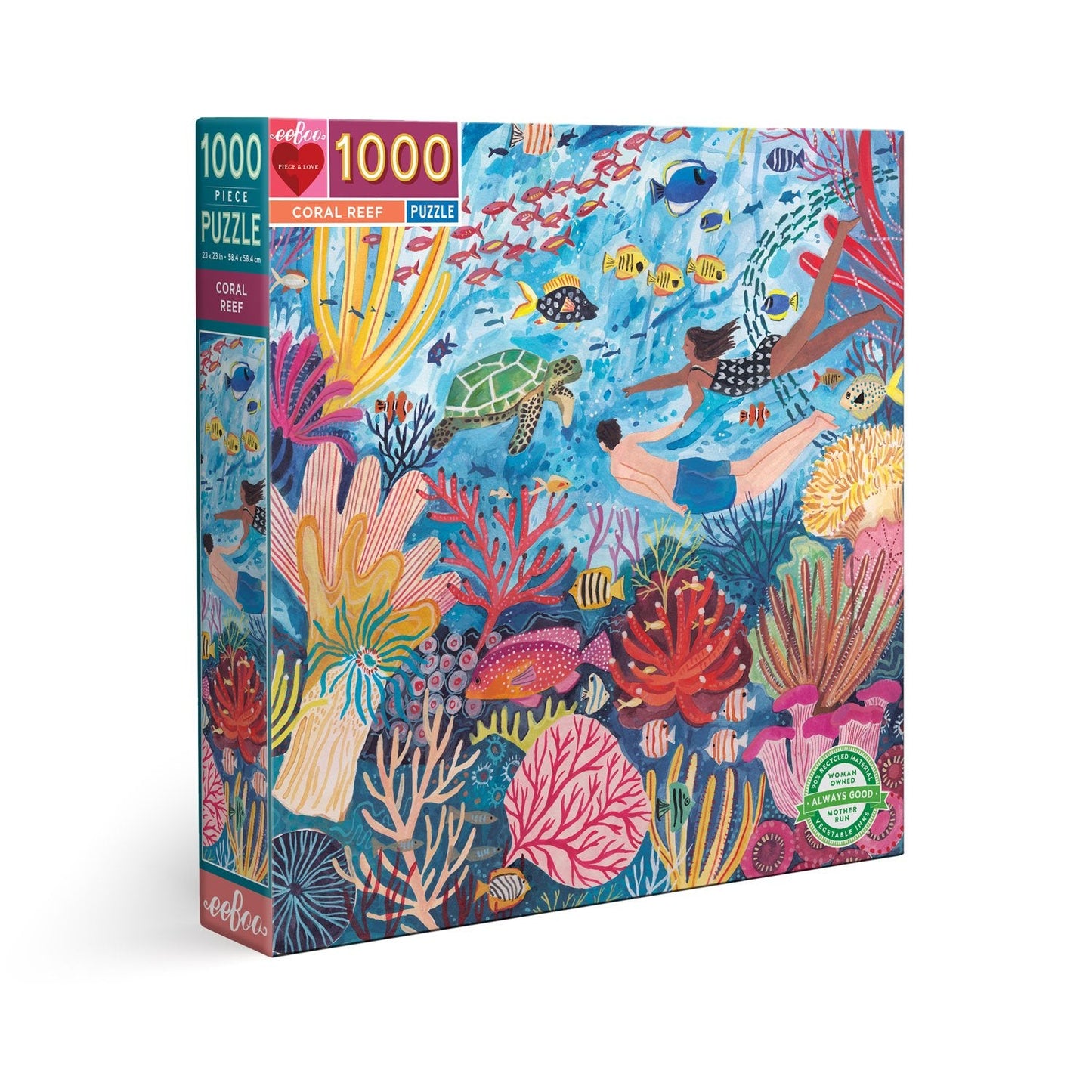 eeBoo 1,000 Piece Jigsaw Puzzle - Coral Reef