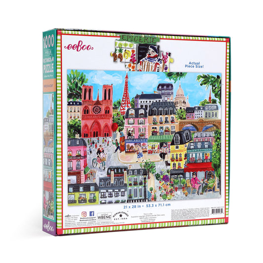 eeBoo 1,000 Piece Jigsaw Puzzle - Paris In A Day