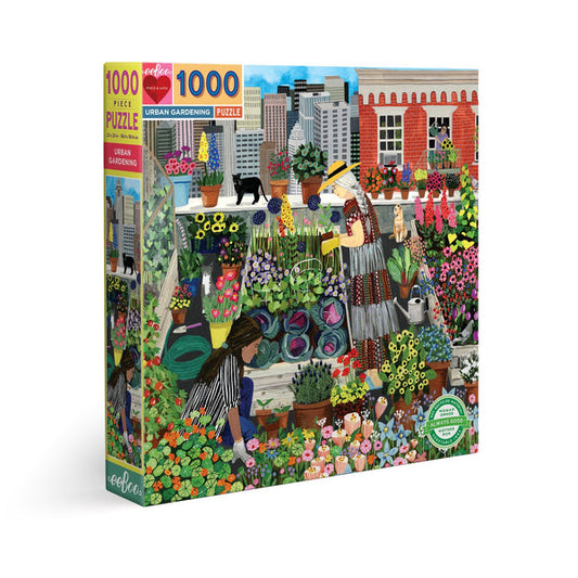 eeBoo 1,000 Piece Jigsaw Puzzle - Urban Gardening
