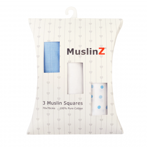 Muslinz Cotton Muslin Squares 3pk