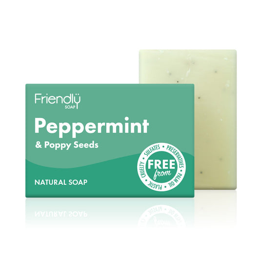 Friendly Soap Peppermint and Poppyseed Bar