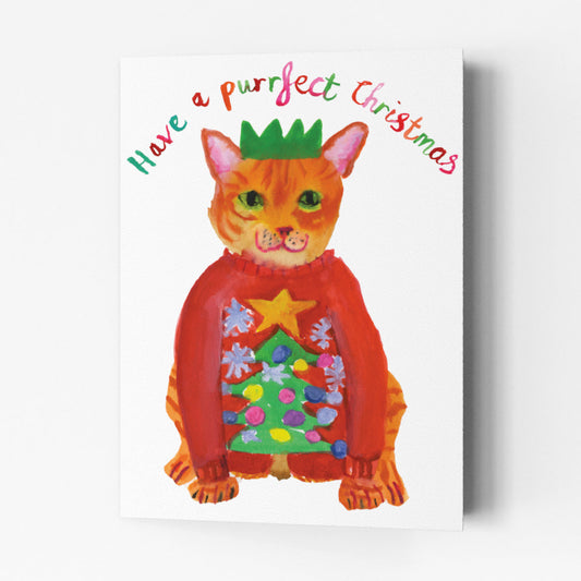 Have A Purrfect Christmas Card