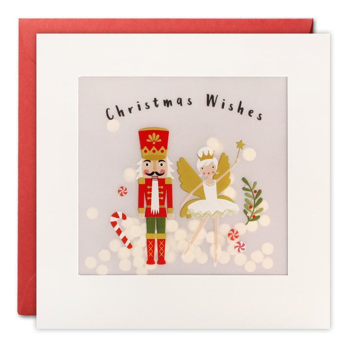 Nutcracker Christmas Paper Shakies Card