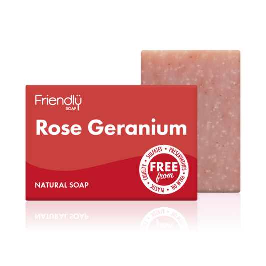 Friendly Soap Rose Geranium Bar
