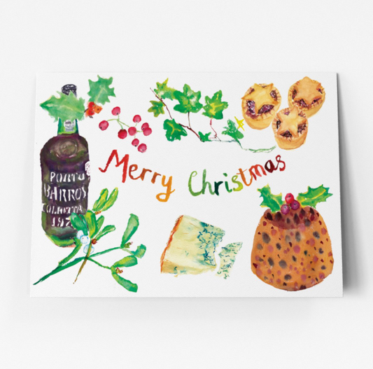 Foodie Merry Christmas Card