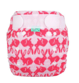 Tots Bots Bamboozle Stretch Bamboo Fitted Nappy - Bummy Wabbit