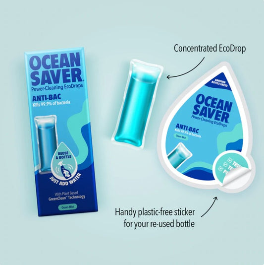 OceanSaver Refill Drops - Antibacterial Spray (Ocean Mist)