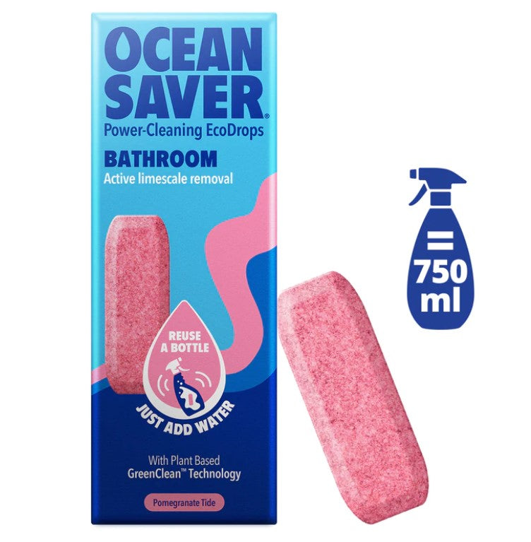 OceanSaver Refill Drops - Bathroom with Descaler (Pomegranate Tide)