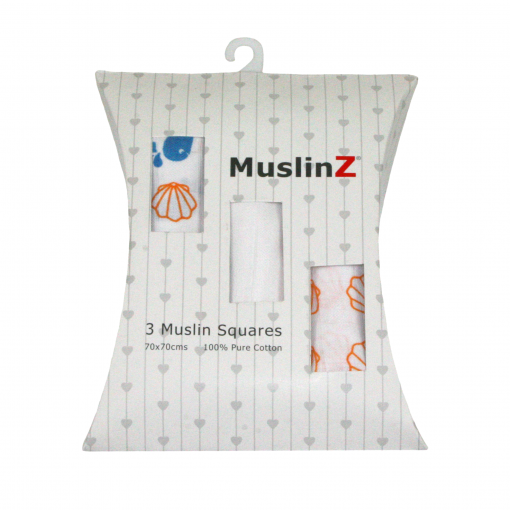 Muslinz Cotton Muslin Squares 3pk