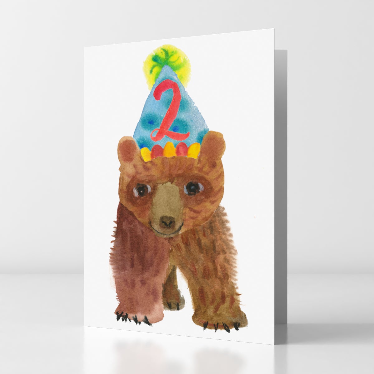 2nd Birthday Bear Card
