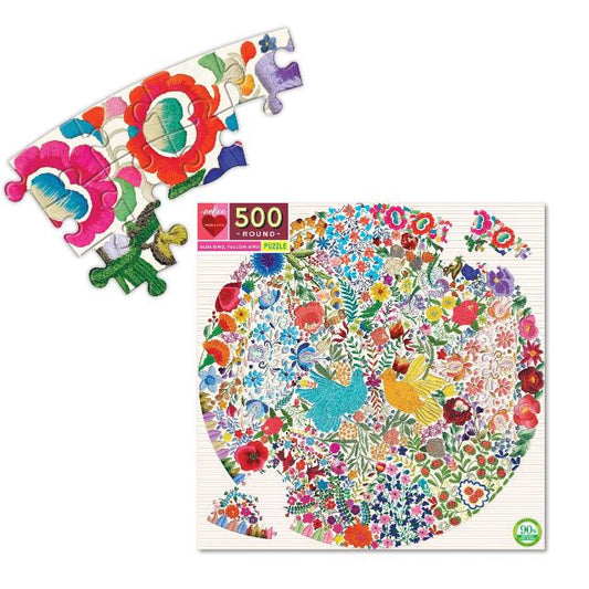 eeBoo 500 Piece Jigsaw Puzzle - Blue Bird Yellow Bird