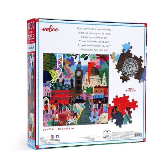 eeBoo 1,000 piece Jigsaw Puzzle - London Life