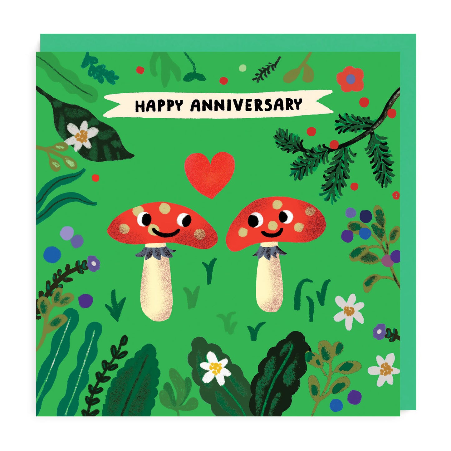 Happy Anniversary Mushrooms Card