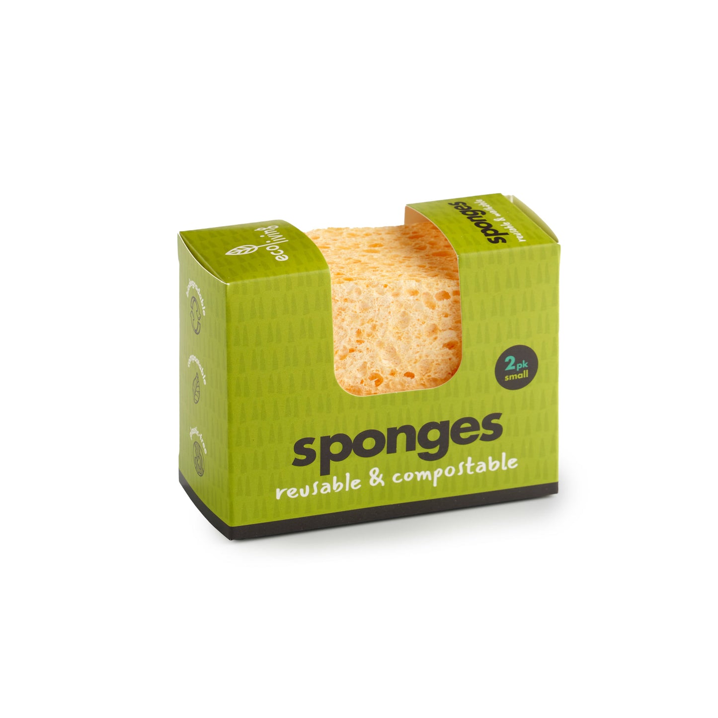 ecoLiving Compostable Sponge 2pk