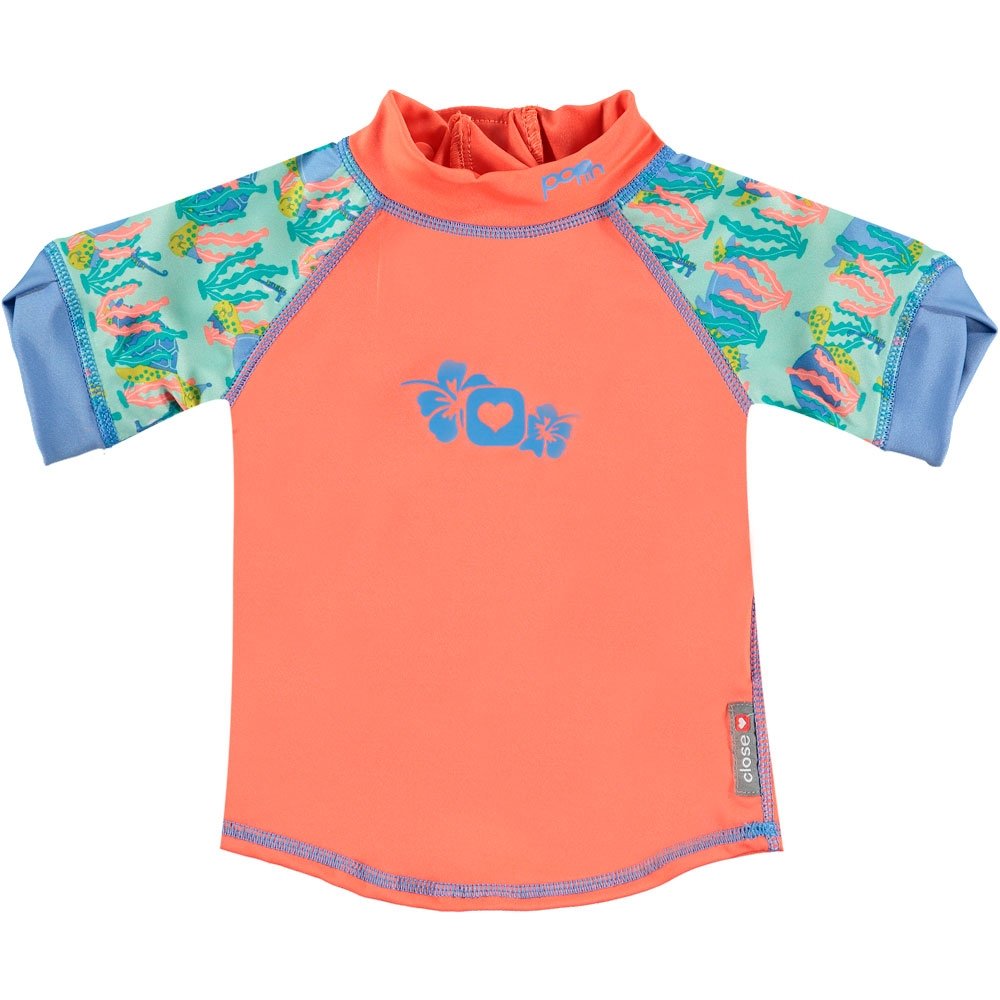 Close Pop-In Short Sleeve Rash Vest - Turtle