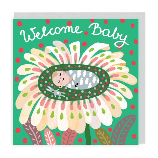 Welcome Baby Flower Card 3