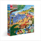 eeBoo 1,000 Piece Jigsaw Puzzle - Beach Umbrellas