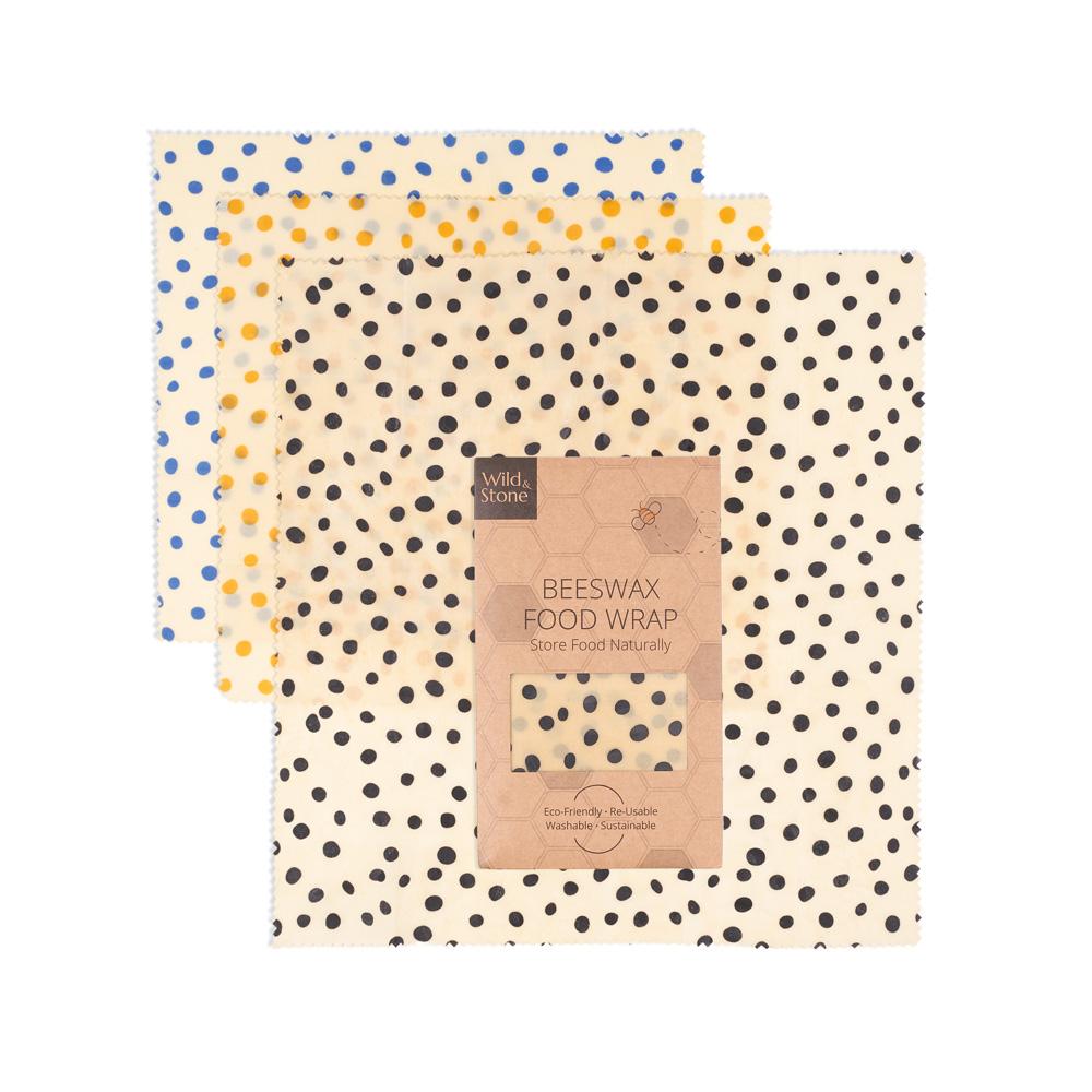 Beeswax Food Wraps - Dalmatian (3 Pack)