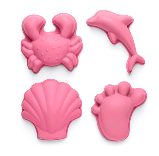 Scrunch Sand Moulds - Flamingo Pink