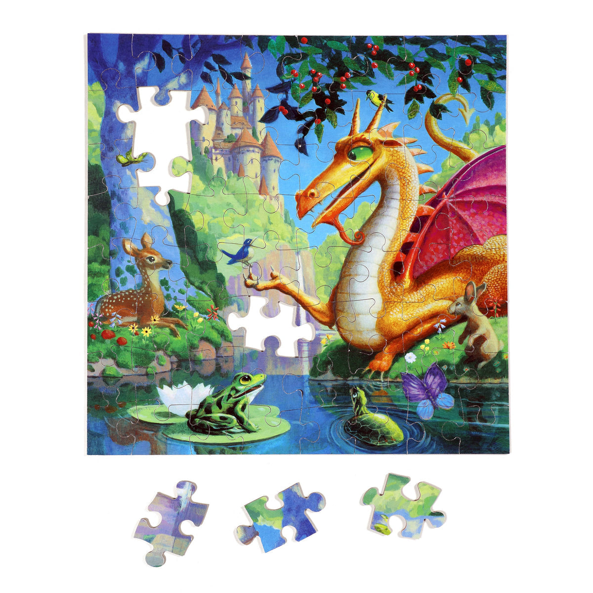 eeBoo 64 Piece Jigsaw Puzzle - Dragon