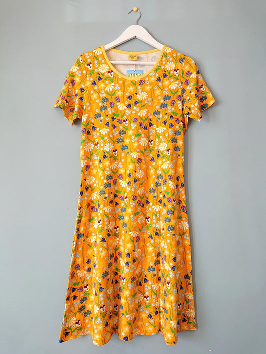DUNS Midsummer Flowers Yellow SS Dress
