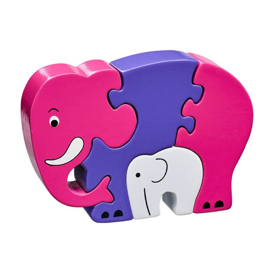 Lanka Kade Pink Elephant & Baby Jigsaw