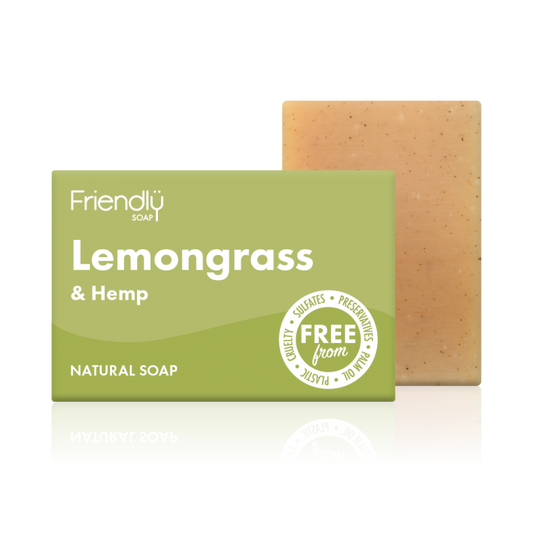 Friendly Soap Lemongrass and Hemp Bar