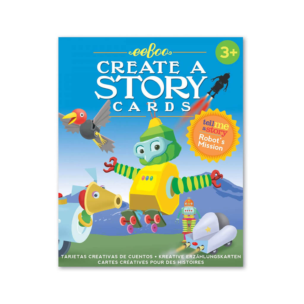 eeBoo Storytelling Cards - Robot's Mission - Create A Story Cards