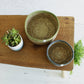 ReSpiin Shallow Seagrass & Jute Medium Basket - Natural/Green