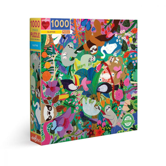 eeBoo 1,000 Piece Jigsaw Puzzle - Sloths