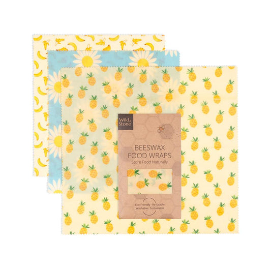 Beeswax Food Wraps - Fruit Pattern (3 Pack)