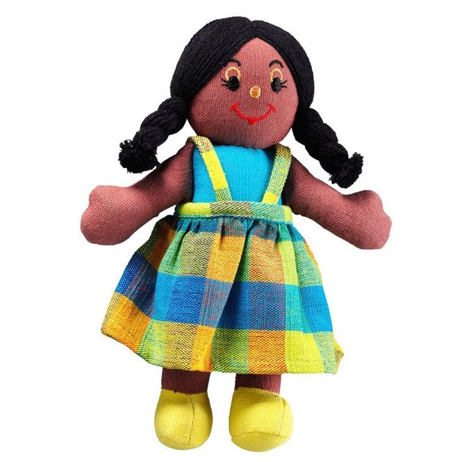 Lanka Kade Girl Doll - Black Skin Black Hair